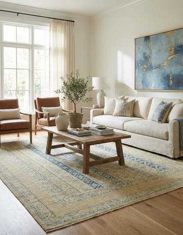 5' x 6' 9 Hand Knotted Ariana Ziegler Rug