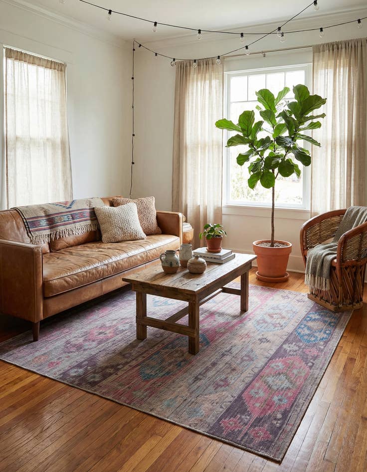 Detail image of  7' 10 x 7' 10  Washable Sisu Square Rug