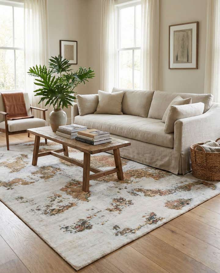 6' x 9' 3 Hand Knotted Ultra Vintage Persian Wool Rug