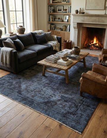 6' 9 x 9' 1 Hand Knotted Ultra Vintage Persian Wool Rug