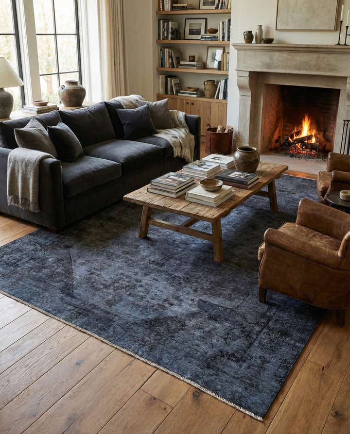 6' 9 x 9' 1 Hand Knotted Ultra Vintage Persian Wool Rug