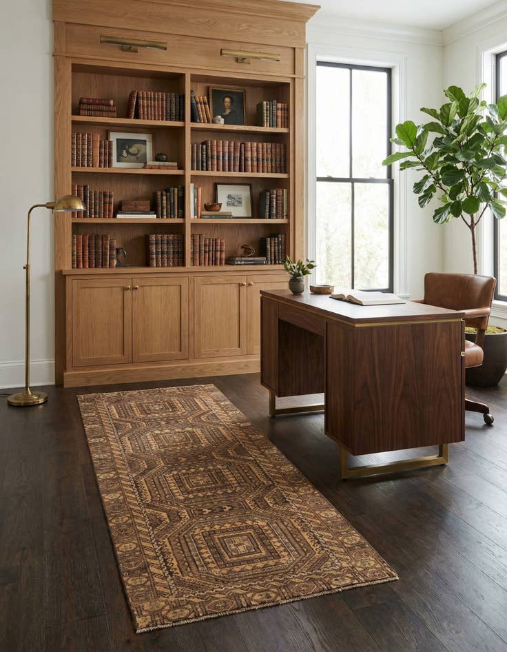 Detail image of 3' 1 x 7' Hamedan Runner Rug