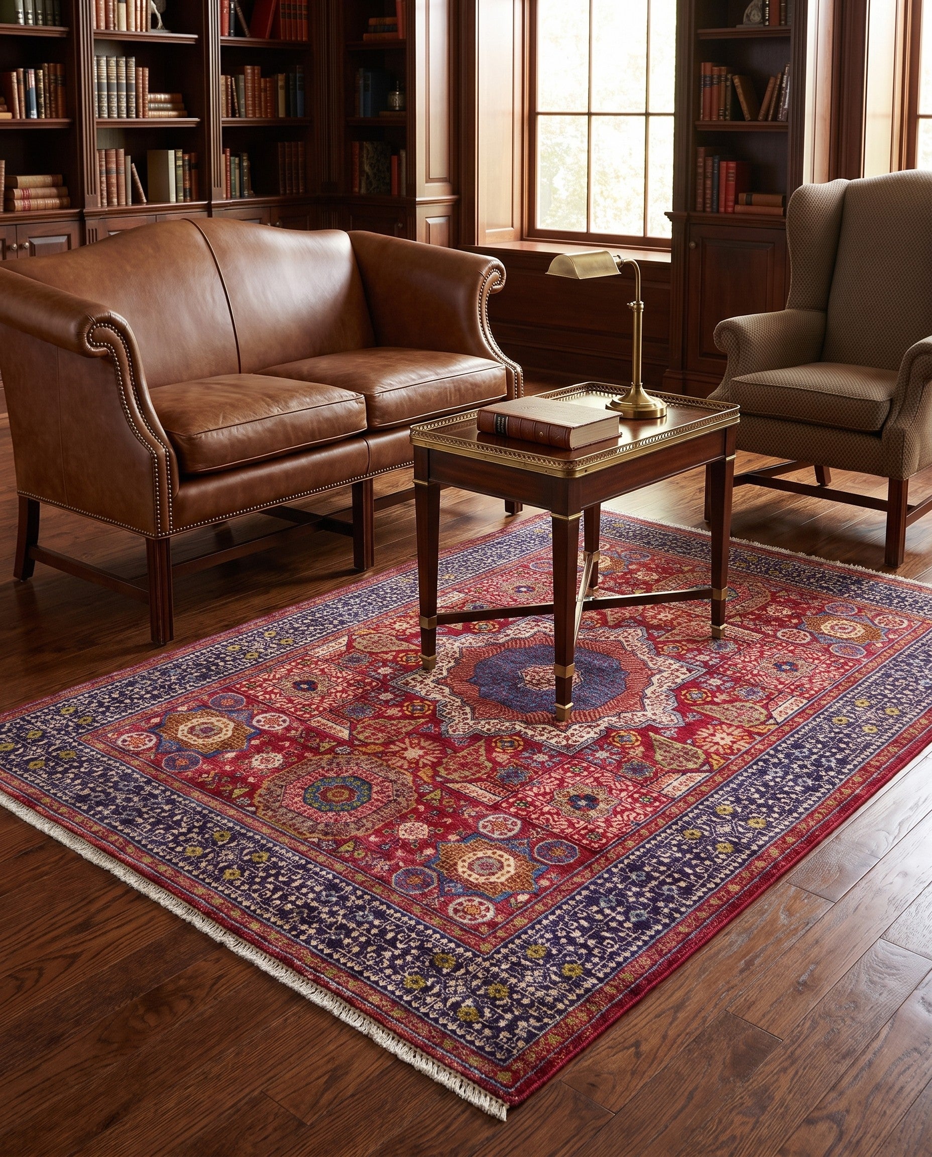 5' x 6' 9 Hand Knotted Mamluk Ziegler Rug