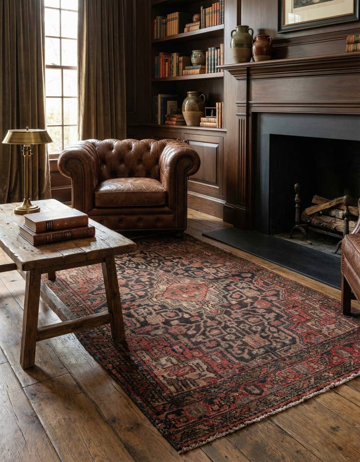 Detail image of  2' 9 x 5' 4  Hand Knotted Ultra Vintage Persian Wool Rug