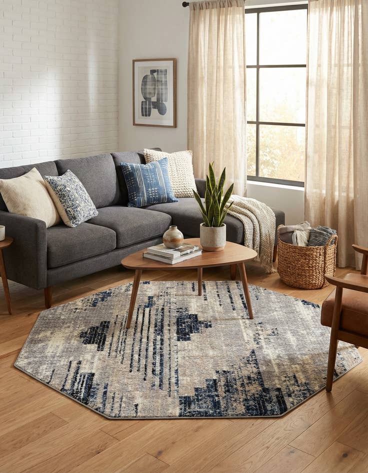 Detail image of 7' x 7' Tucson Octagon Rug