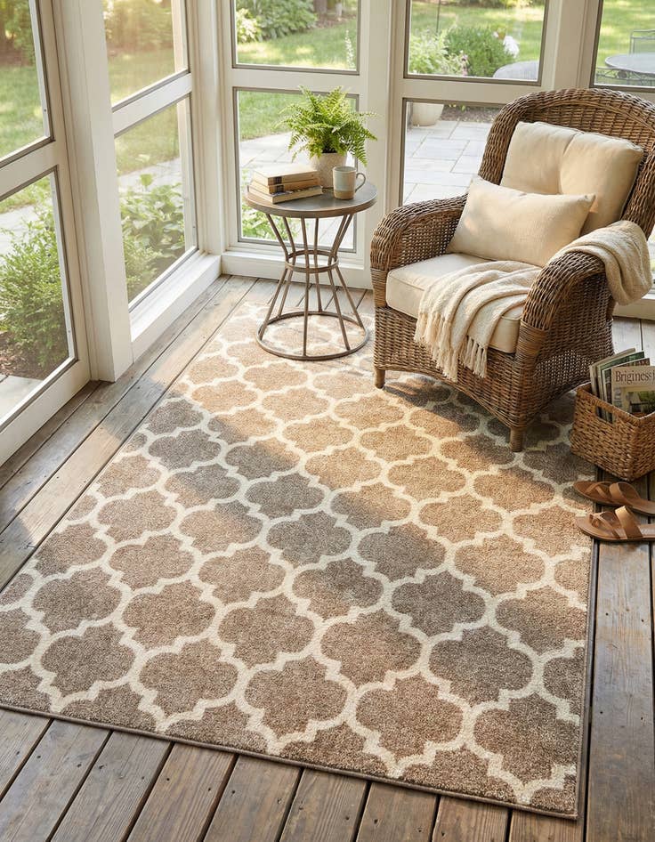 Detail image of  6' x 9' Lattice Rug