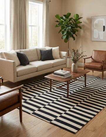 5' 7 x 7' 8 Hand Woven Kilim Modern Wool Rug