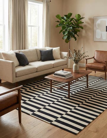 5' 7 x 7' 8 Hand Woven Kilim Modern Wool Rug