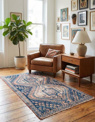 3' x 5' 7 Hand Knotted Ultra Vintage Persian Wool Rug