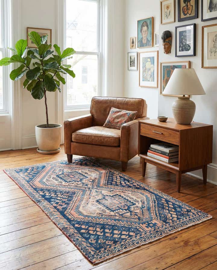 3' x 5' 7 Hand Knotted Ultra Vintage Persian Wool Rug