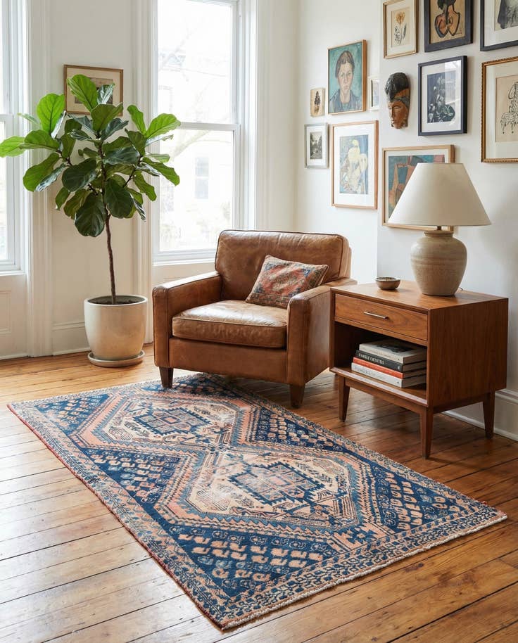 Detail image of 3' x 5' 7 Hand Knotted Ultra Vintage Persian Wool Rug