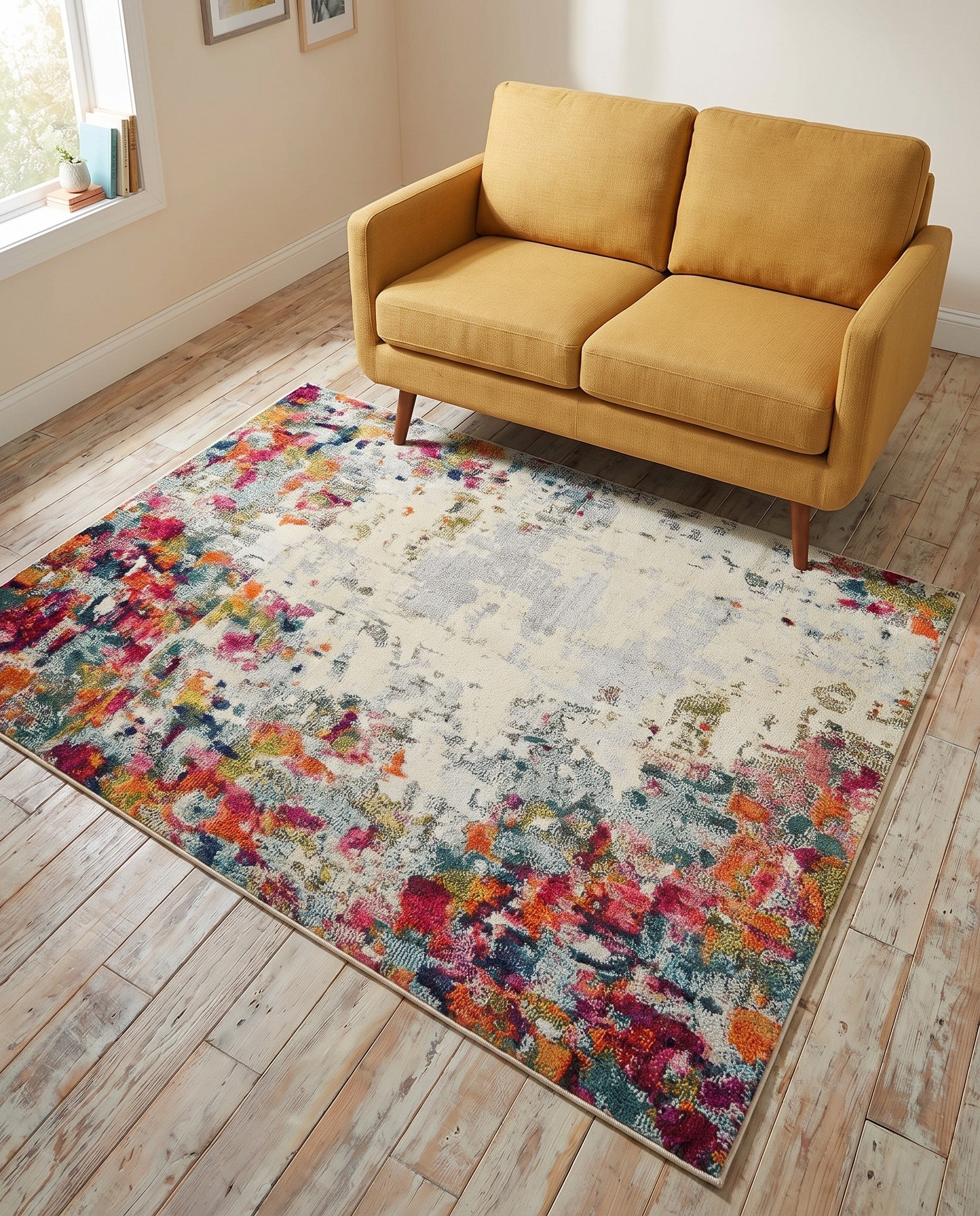 4' x 6' Washable Spectrum Rug