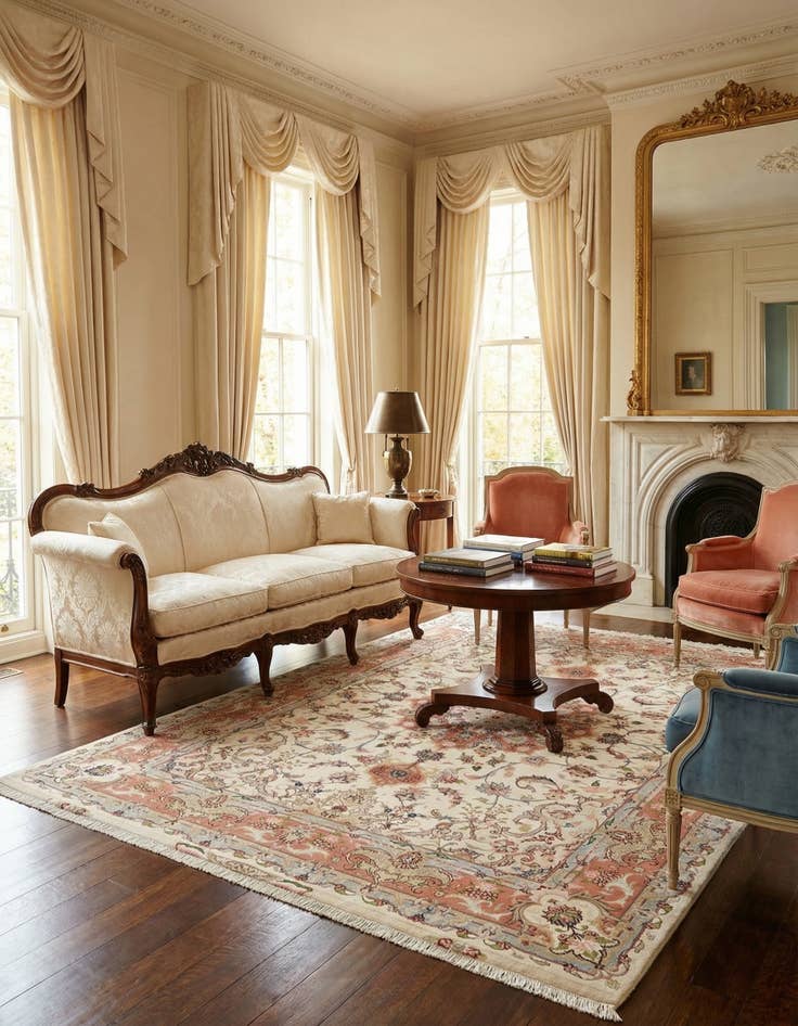 Detail image of 5' x 7' Tabriz Rug