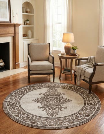 6' x 6' Hermitage Round Rug