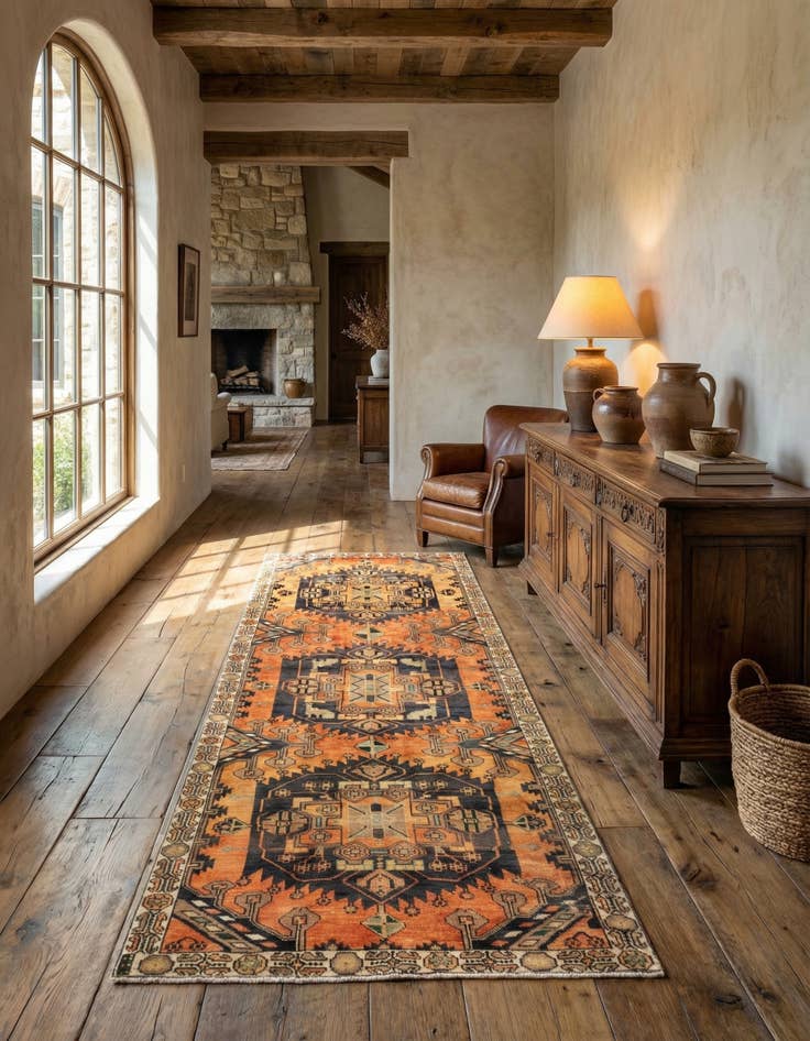 Detail image of 3' 7 x 8' 9 Hamedan Rug