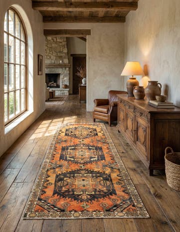 3' 7 x 8' 9 Hamedan Rug