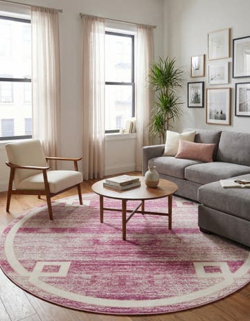 Jill Zarin 7' 10 x 7' 10 Uptown Lenox Hill Round Rug