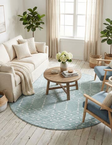 7' 10 x 7' 10 Paxon Trellis Round Rug