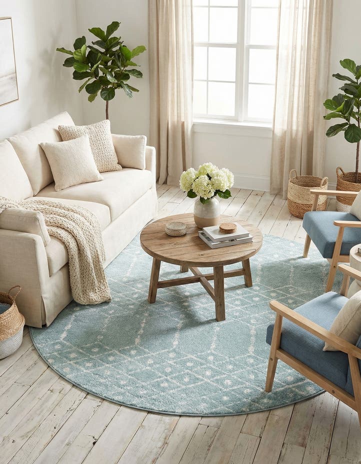 7' 10 x 7' 10 Paxon Trellis Round Rug