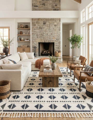 10' x 14' 1 Hand Woven Arizona Wool Rug