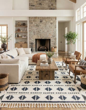 10' x 14' 1 Hand Woven Arizona Wool Rug