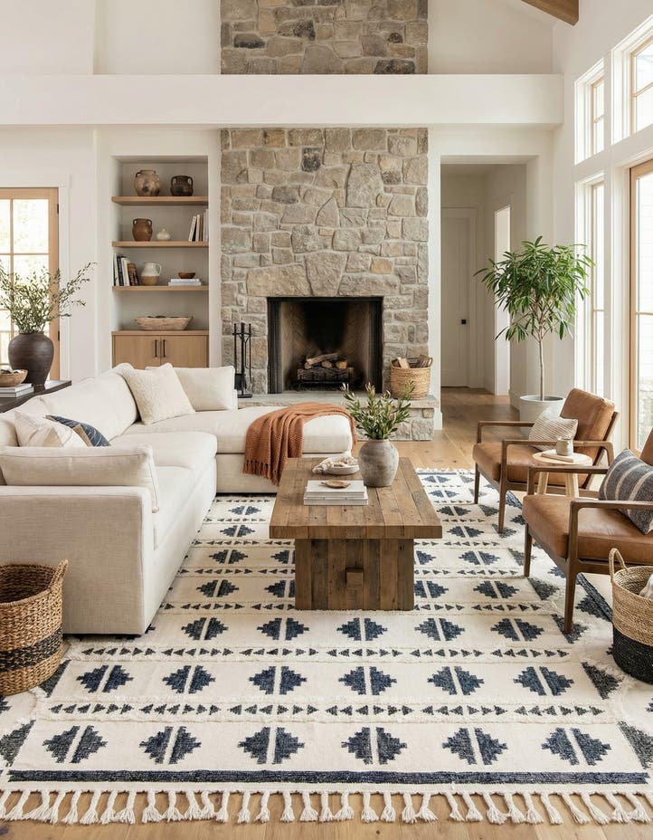 10' x 14' 1 Hand Woven Arizona Wool Rug