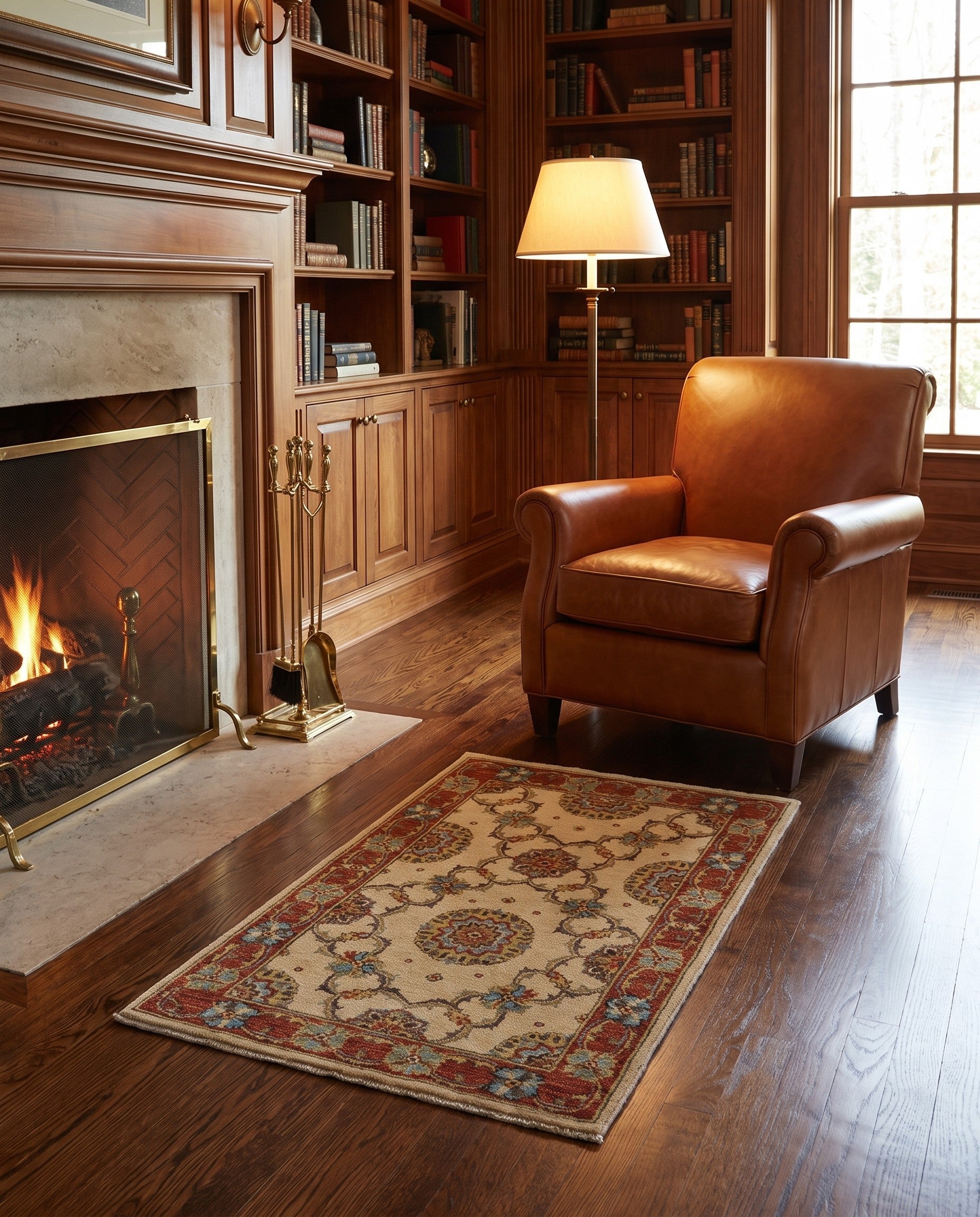 2' 7 x 4' 4 Hand Knotted Ziegler Rug