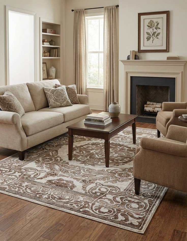 Detail image of 6' x 9' Hermitage Rug