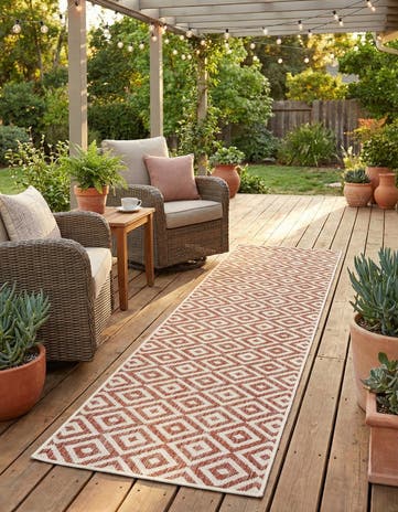 2' x 8' Easy-Clean Jill Zarin Costa Rica Indoor / Outdoor Runner Rug