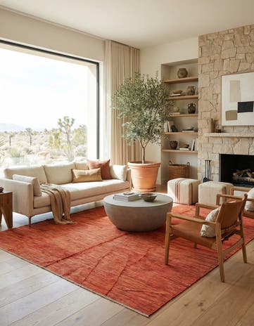 6' 10 x 9' 8 Hand Woven Kilim Modern Wool Rug