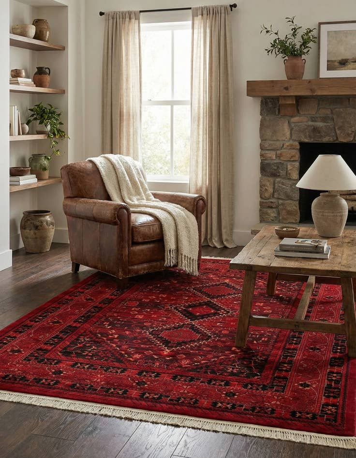 Detail image of 6' x 9' Bokhara Rug