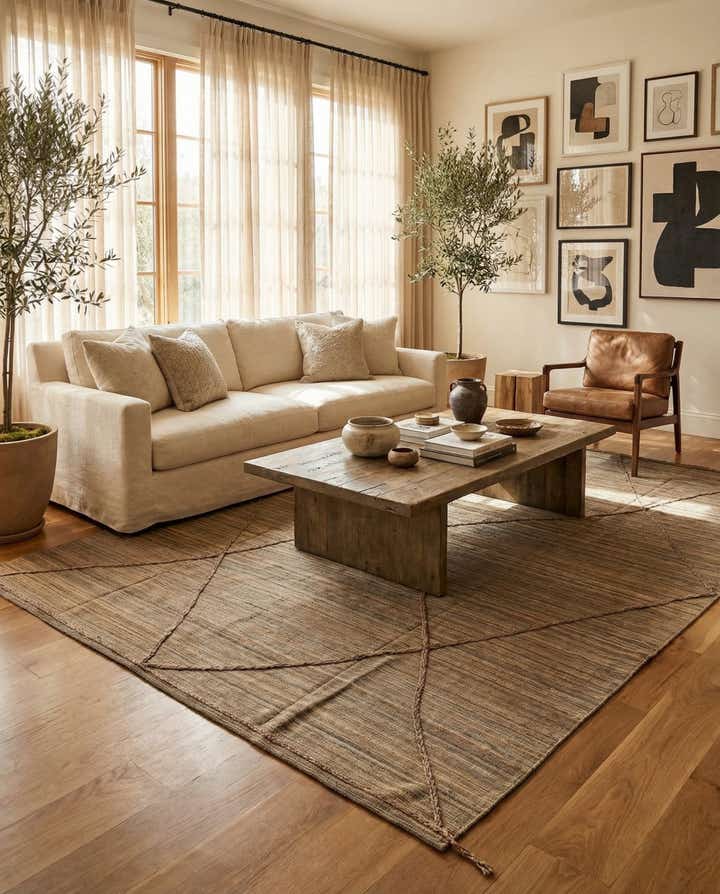 8' 6 x 11' 5 Hand Knotted Moroccan Wool Rug