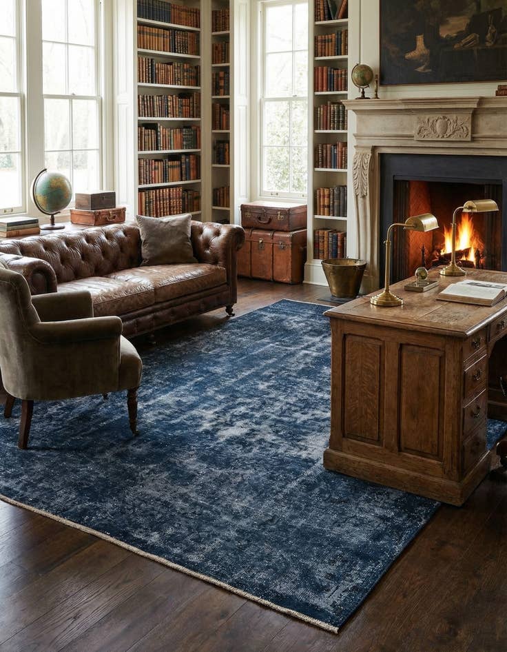 Detail image of 6' 2 x 9' 7  Hand Knotted Ultra Vintage Persian Wool Rug