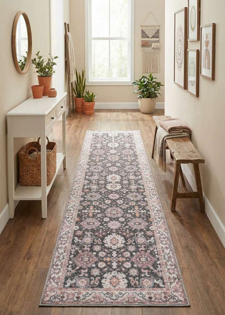 2' 7 x 10' Washable Timeless Runner Rug