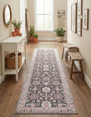 2' 7 x 10' Washable Timeless Runner Rug