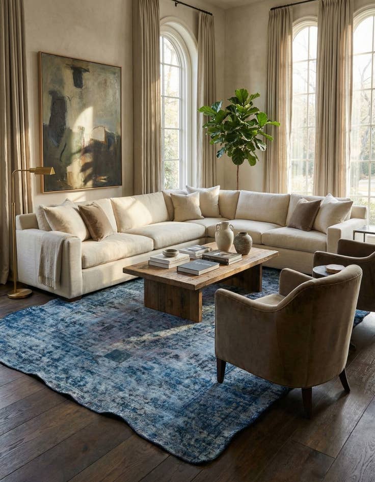 Detail image of 9' 7 x 14' 10  Hand Knotted Ultra Vintage Persian Wool Rug