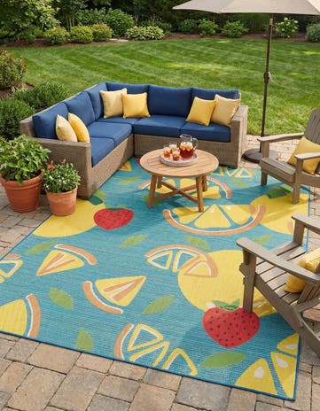 9' x 12' Easy-Clean Baja Indoor / Outdoor Rug