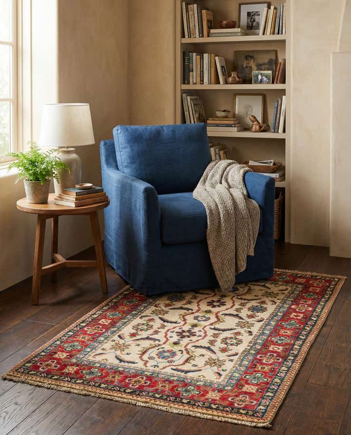 2' 8 x 4' 1 Hand Knotted Kazak Rug