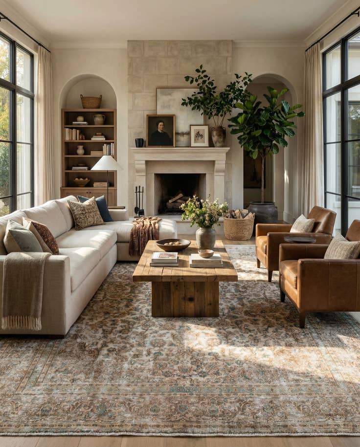 Detail image of 9' 5 x 11' 10 Hand Knotted Ultra Vintage Persian Wool Rug