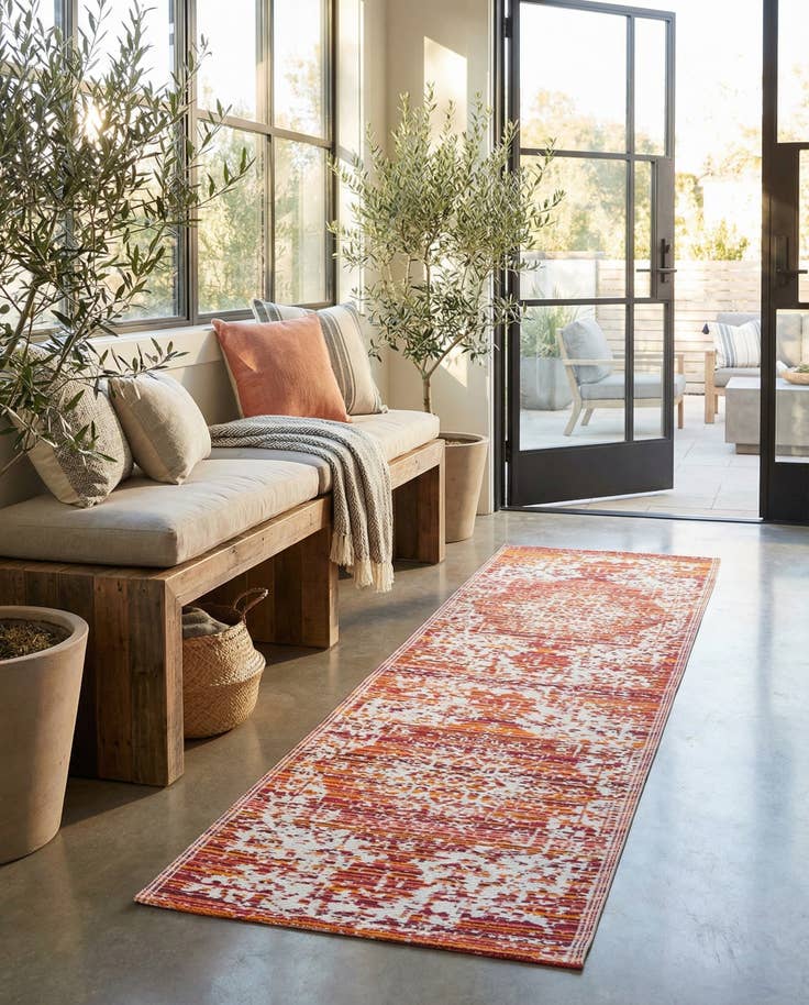 Detail image of 2' x 6' Easy-Clean Vista Breeze Indoor / Outdoor Runner Rug