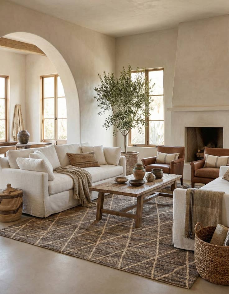 Detail image of 5' 3 x 7' 11  Hand Knotted Moroccan Wool Rug