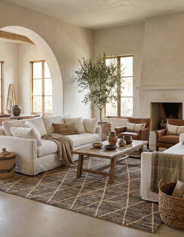 5' 3 x 7' 11 Hand Knotted Moroccan Wool Rug