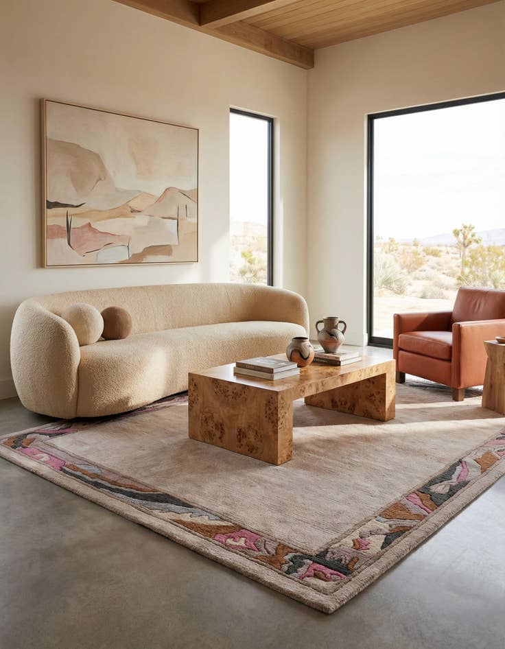 Detail image of 3' 3 x 5'  Hand Knotted Nepal Wool Rug