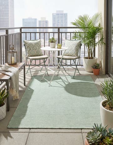 3' 3 x 5' 3 Easy-Clean Jill Zarin Palm Springs Indoor / Outdoor Rug