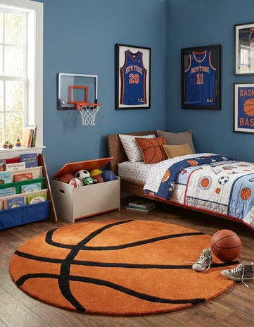 4' 1 x 4' 1 Playtime Kids Wool Freeform Rug