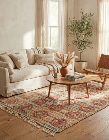 4' 7 x 6' 8 Hand Knotted Moroccan Wool Rug