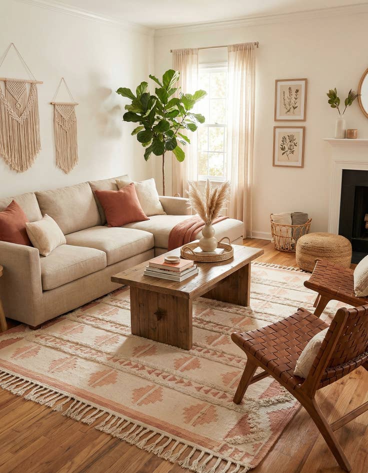 Detail image of  9' x 12'  Hand Woven Arizona Wool Rug