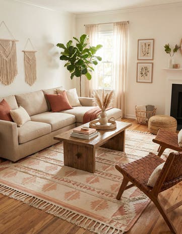9' x 12' Hand Woven Arizona Wool Rug