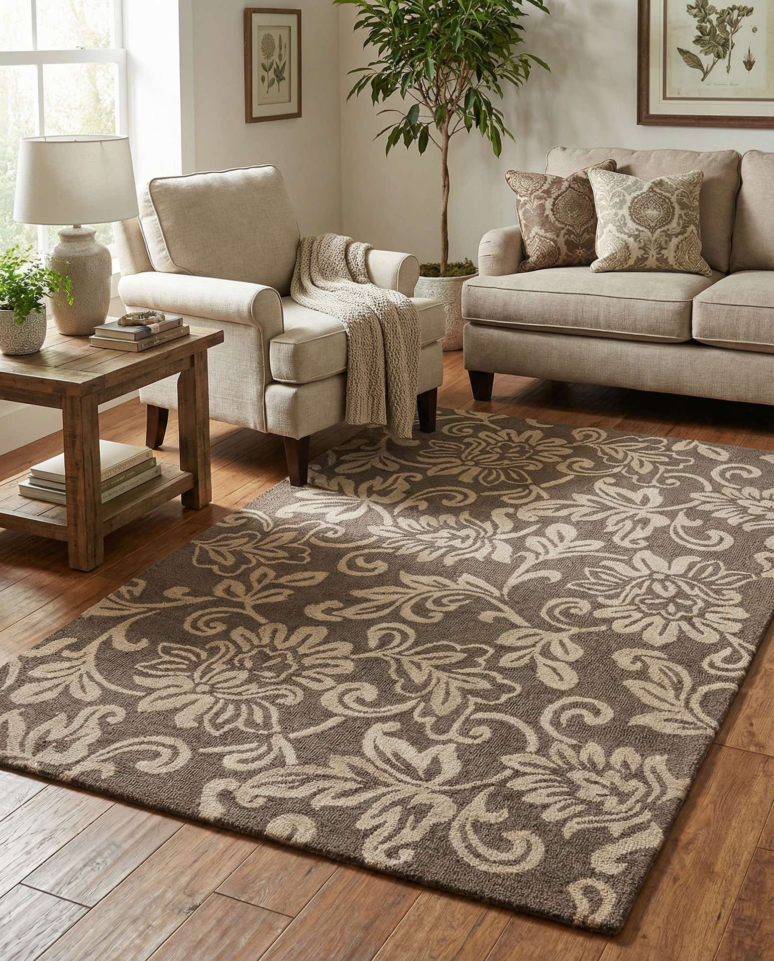 5' x 8' Agra Wool Rug