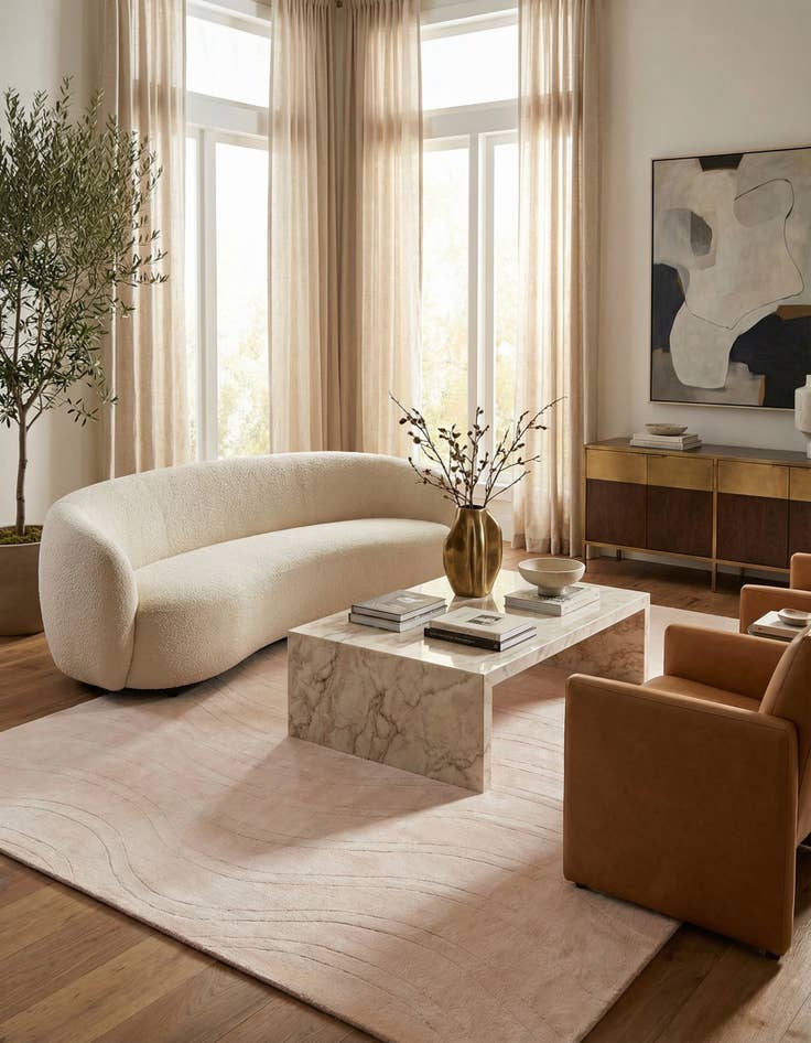 Detail image of  6' 8 x 9' 10  Hand Knotted Darya Wool Rug